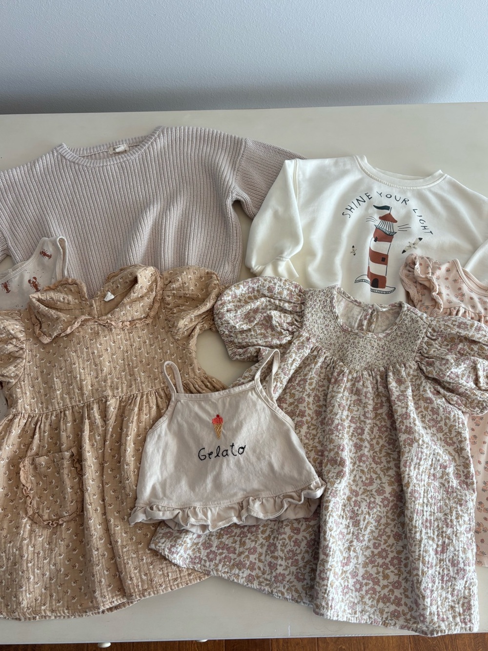 Rylee + Cru Quincy Mae Wild Wawa Atlas Gray Neutral Toned Girls Clothing Lot 2-3